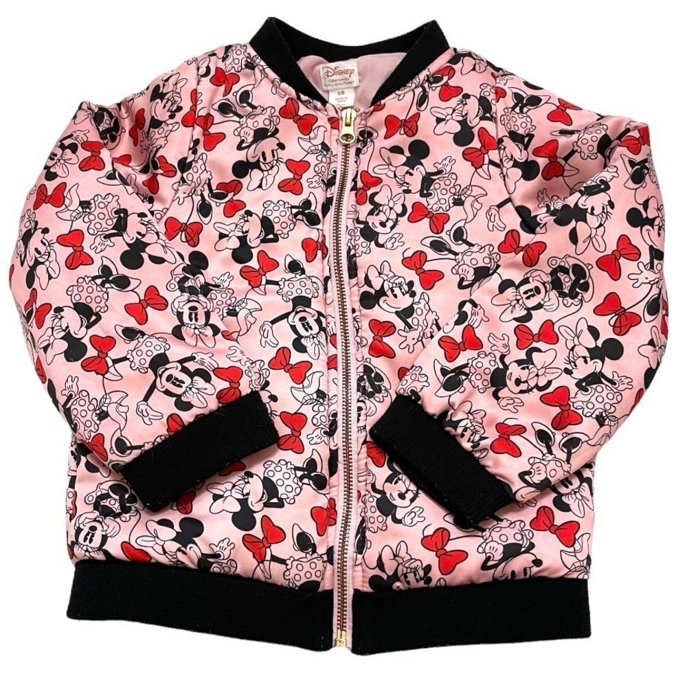 Disney Minnie zip up bomber jacket kid’s 5/6